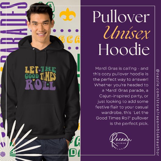 "Laat de goede tijden rollen" Pullover Unisex Hood