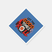 Laat de goede tijden rollen servet (Hoek)