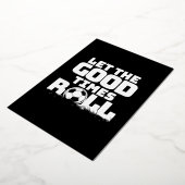 Laat de goede tijden rollen voetbal folie uitnodiging (Gedraaid)