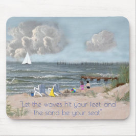 Laat de golven je voeten raken 2... muismat
