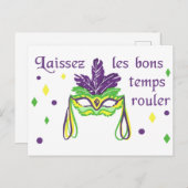 Laat de Good Times Roll Briefkaart (Voorkant / Achterkant)