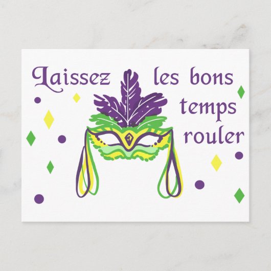 Laat de Good Times Roll Briefkaart (Voorkant)