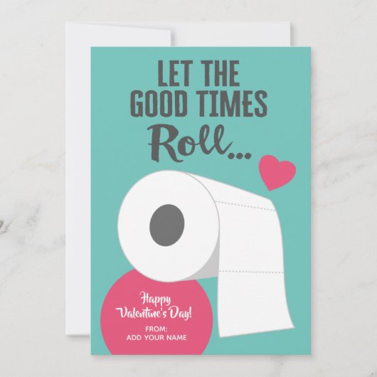 Laat de Good Times Roll - Funny Valentijn Feestdagenkaart (Voorkant)