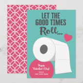 Laat de Good Times Roll - Funny Valentijn Feestdagenkaart (Voorkant / Achterkant)