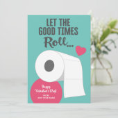Laat de Good Times Roll - Funny Valentijn Feestdagenkaart (Staand voorkant)