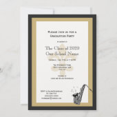 Laat de Good Times Roll Graduation Party Kaart (Achterkant)