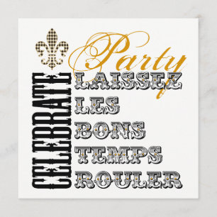 Laat de Good Times Roll Party maar komen Kaart