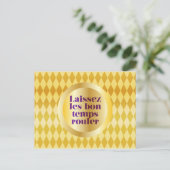 Laat de Good Times rollen Briefkaart (Staand voorkant)