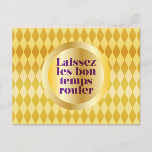 Laat de Good Times rollen Briefkaart (Voorkant)