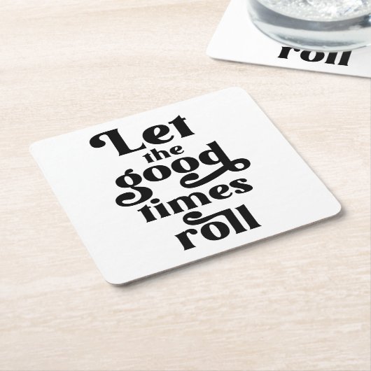 Laat de Good Times rollen Kartonnen Onderzetters (Schuin)