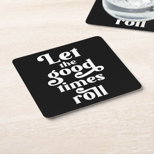 Laat de Good Times rollen Kartonnen Onderzetters (Schuin)