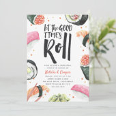 Laat de Good Times rollen | Sushi - repetitie voor Kaart (Staand voorkant)