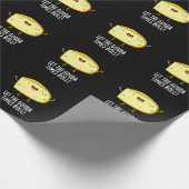 Laat de Gouda Times Roll Funny Cheese Pun Dark BG Cadeaupapier (Hoek)