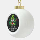 Laat de grapjes beginnen keramische bal ornament (Rechts)