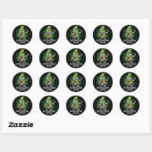 Laat de grapjes beginnen ronde sticker (Vel)