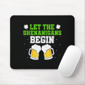 Laat de grapjes beginnen st patricks day drinken muismat (Met muis)