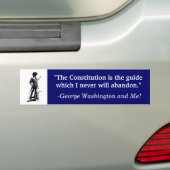 Laat de Grondwet uw gids zijn Bumpersticker (Op auto)