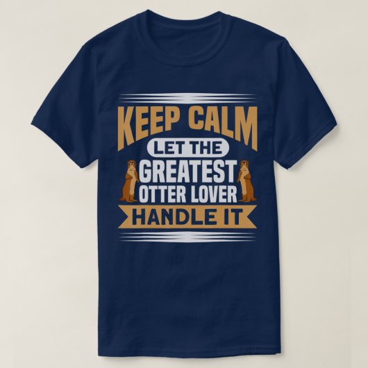 Laat de grootste otter-lover het dierlijk otte afh t-shirt (Design voorkant)