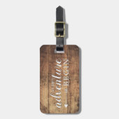 Laat de handbagage van het Adventure Wood afdrukke Bagagelabel (Voorkant verticaal)