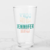 Laat de harde dagen niet winnen glas (Achterkant)