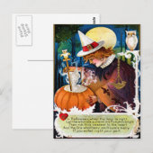 Laat de heks een charm Briefkaart mengen (Voorkant / Achterkant)