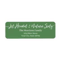 Laat de Hemel & de Natuur Groen wit manuscript Sin