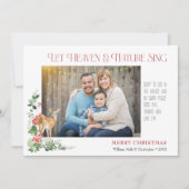 Laat de Hemel & de Natuur Kerstkaart Zingen (Voorkant)