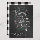 Laat de hemel en de Natuur kerstkaart zien (Voorkant / Achterkant)