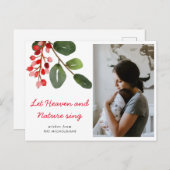 Laat de hemel en de Natuur Sing Red Berry | Foto Briefkaart (Voorkant / Achterkant)