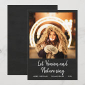 Laat de hemel en de Natuur van Chalkboard Foto zie Feestdagenkaart (Voorkant / Achterkant)