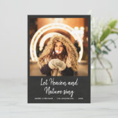 Laat de hemel en de Natuur van Chalkboard Foto zie Feestdagenkaart (Staand voorkant)