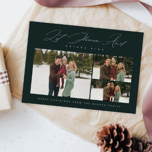 Laat de hemel en de Natuur zingen Feestdagenkaart