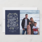 Laat de hemel en de natuur zingen Foto  Feestdagenkaart (Voorkant)