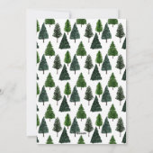 Laat de hemel en de Natuur zingen | kerstboomfoto Feestdagenkaart (Achterkant)