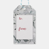 Laat de hemel en de Natuur zingen, kerstkarol Cadeaulabel (Achterkant)