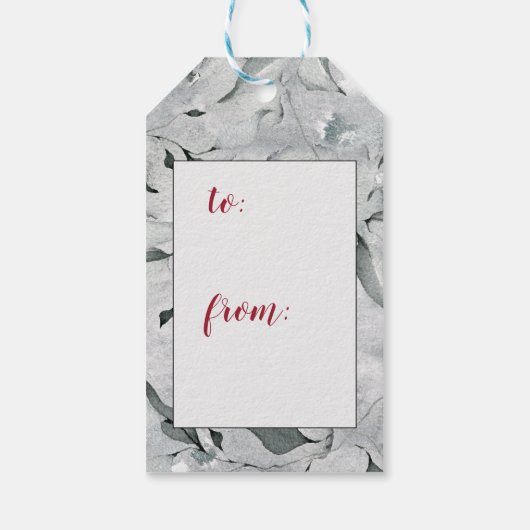 Laat de hemel en de Natuur zingen, kerstkarol Cadeaulabel (Achterkant)