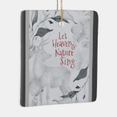 Laat de hemel en de Natuur zingen, kerstkarol Keramisch Ornament (Rechts)