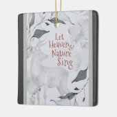 Laat de hemel en de Natuur zingen, kerstkarol Keramisch Ornament (Links)