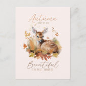 Laat de herfst gaan briefkaart (Voorkant)