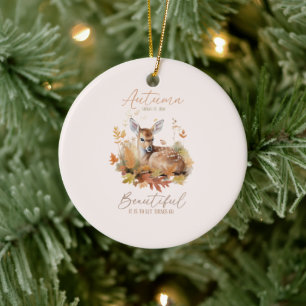 Laat de herfst gaan keramisch ornament