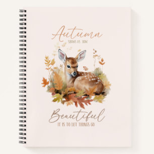 Laat de herfst gaan notitieboek