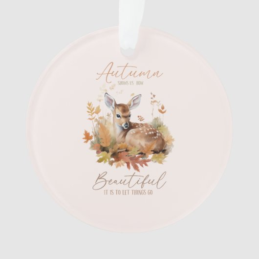 Laat de herfst gaan ornament (voorkant)