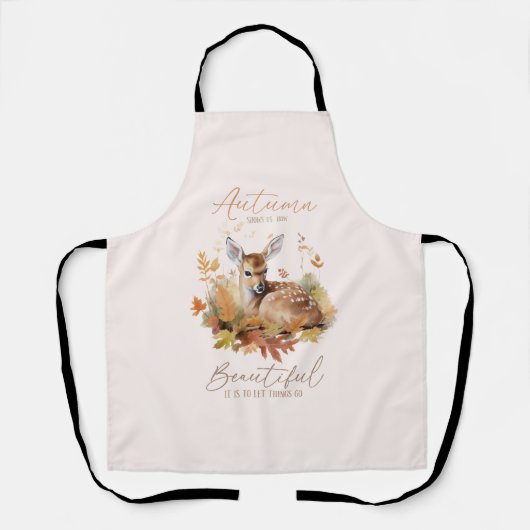 Laat de herfst gaan schort (Voorkant)