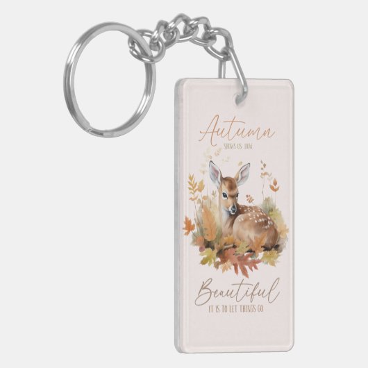 Laat de herfst gaan sleutelhanger (Voorkant Links)