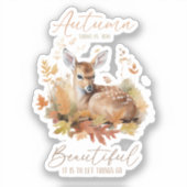 Laat de herfst gaan sticker (Voorkant)
