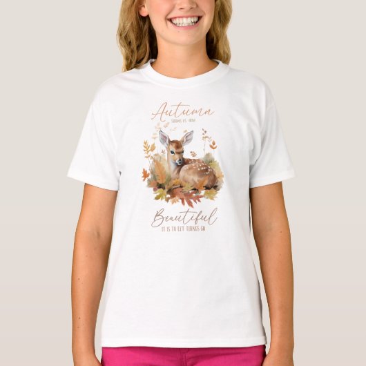 Laat de herfst gaan t-shirt (Voorkant)