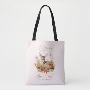 Laat de herfst gaan tote bag