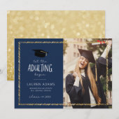 Laat de het Volgen Aankondiging van het Afstuderen (Voorkant / Achterkant)