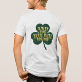 Laat de Hoppiness Begin Funny St. Patrick's Day Tri-Blend Shirt (Achterkant)