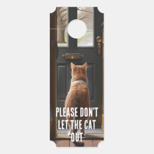 Laat de kat alsjeblieft niet uit deurhanger